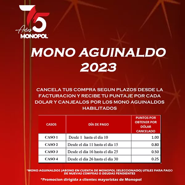 Mono aguinaldo 2023